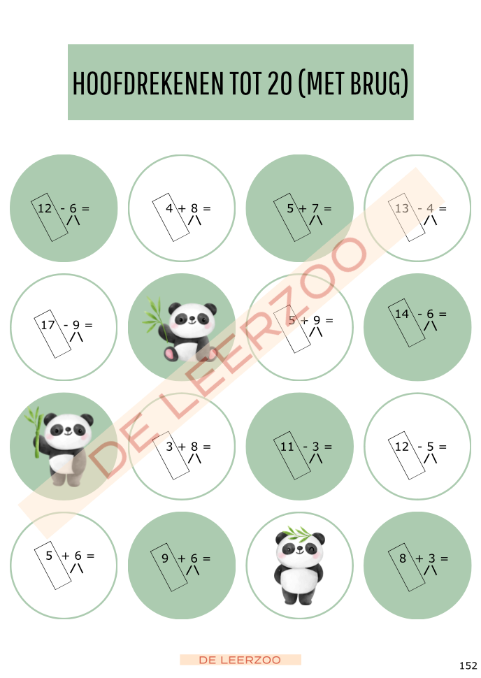 Rekenpanda: hoofdrekenen tot 20
