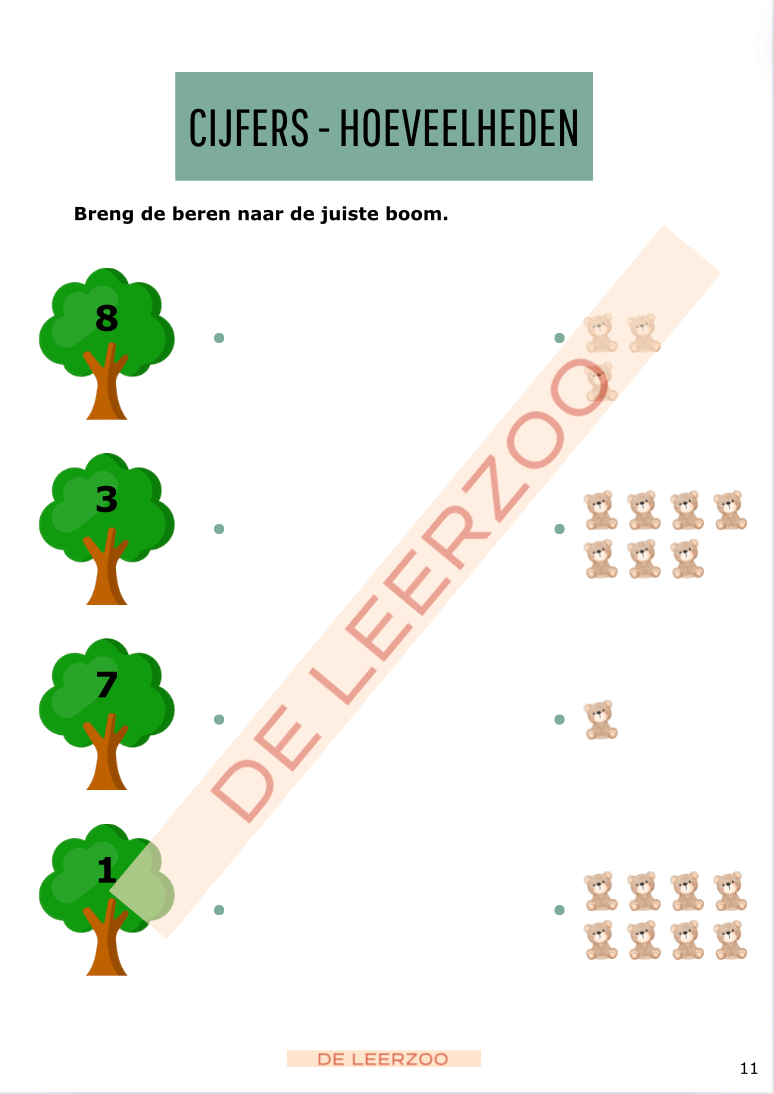 Leerbeer: voorschoolse vaardigheden