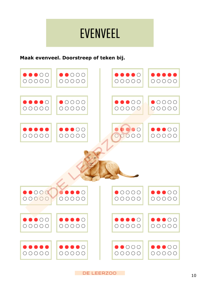 Rekenleeuw: getallenkennis tot 20 (IJSBERGREKENEN)