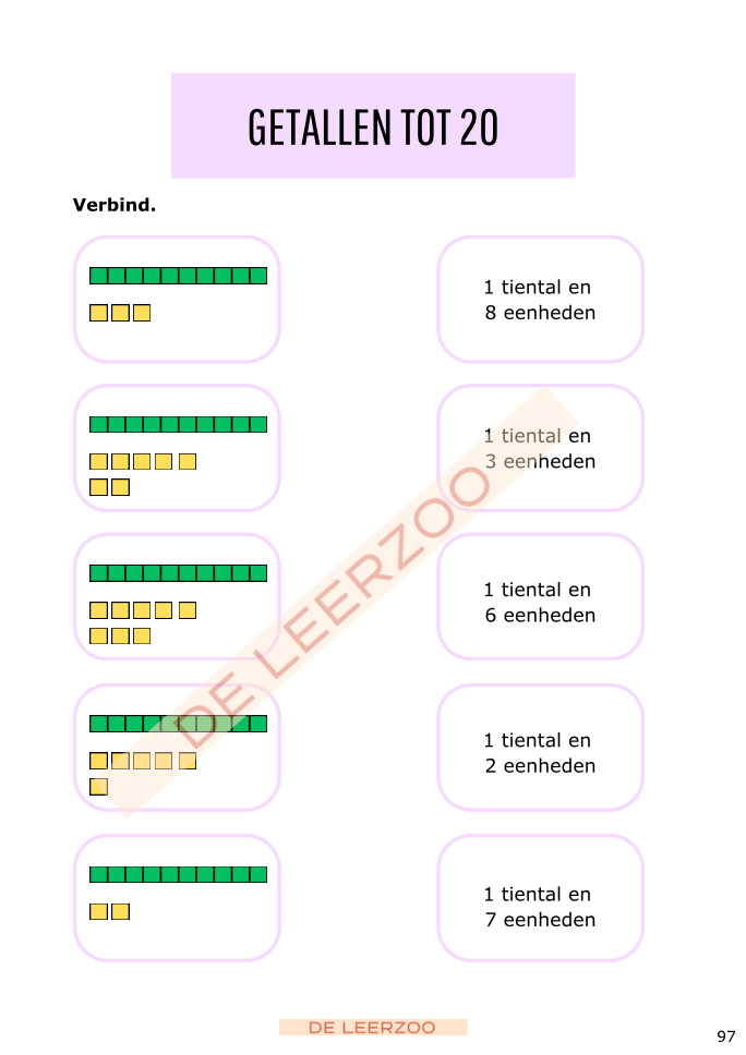 Rekenleeuw: getallenkennis tot 20 (IJSBERGREKENEN)