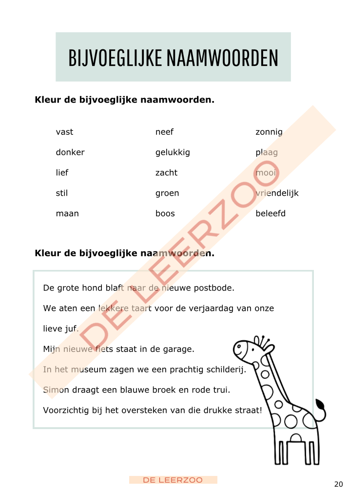 Taalgiraf 4e leerjaar