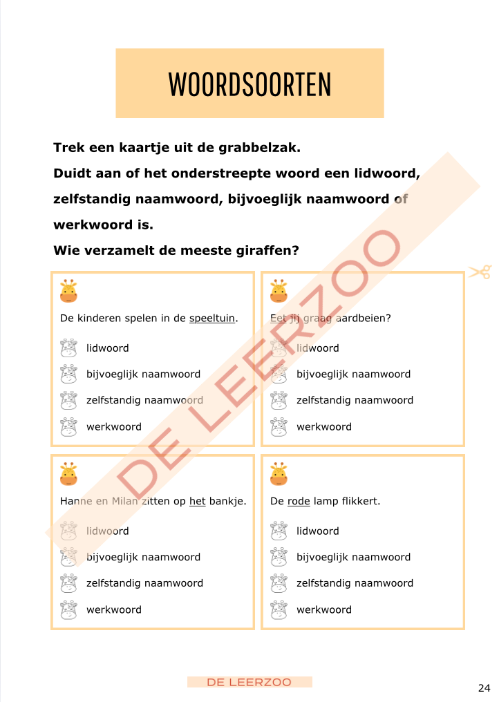 Taalgiraf 4e leerjaar