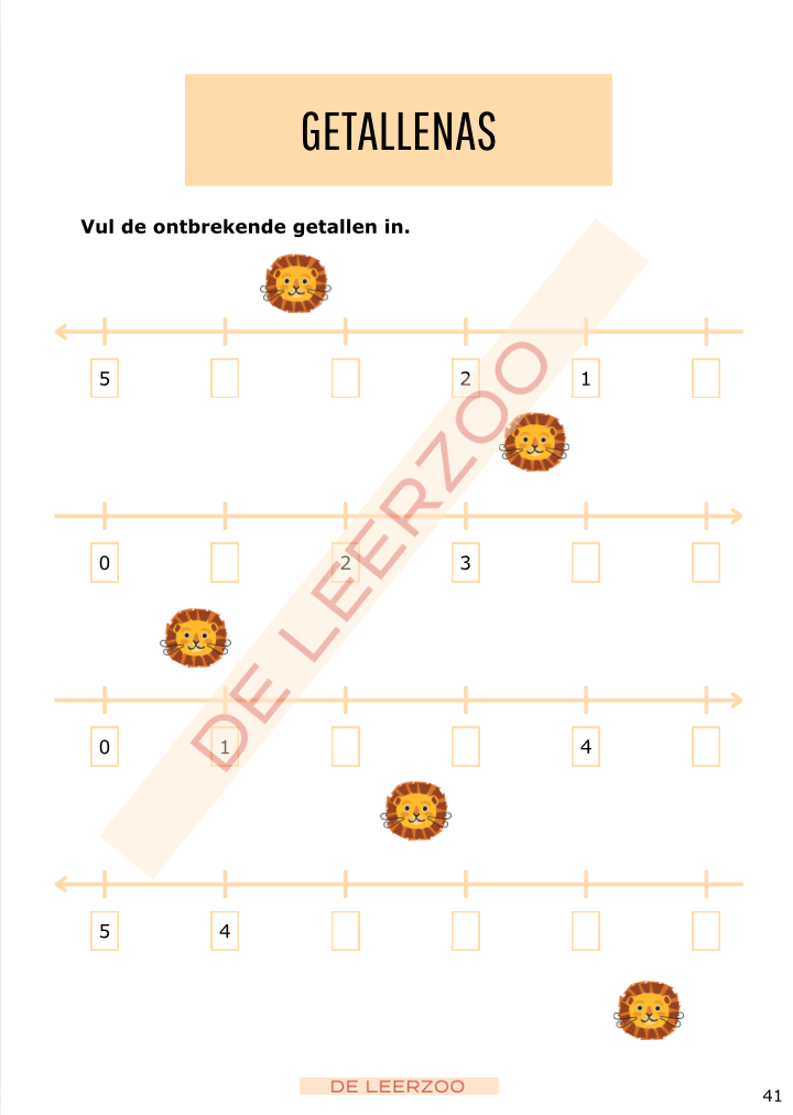 Rekenleeuw: getallenkennis tot 20
