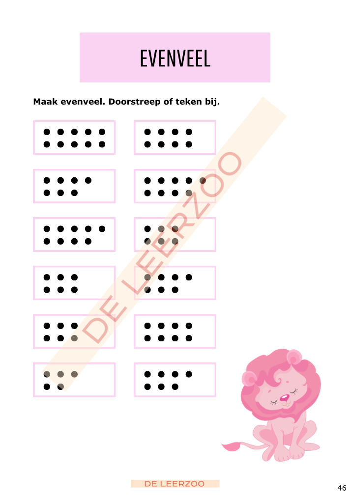 Rekenleeuw: getallenkennis tot 20