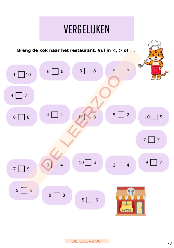 Rekenleeuw: getallenkennis tot 20