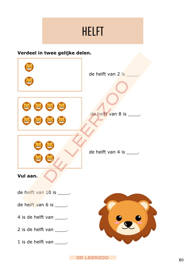 Rekenleeuw: getallenkennis tot 20