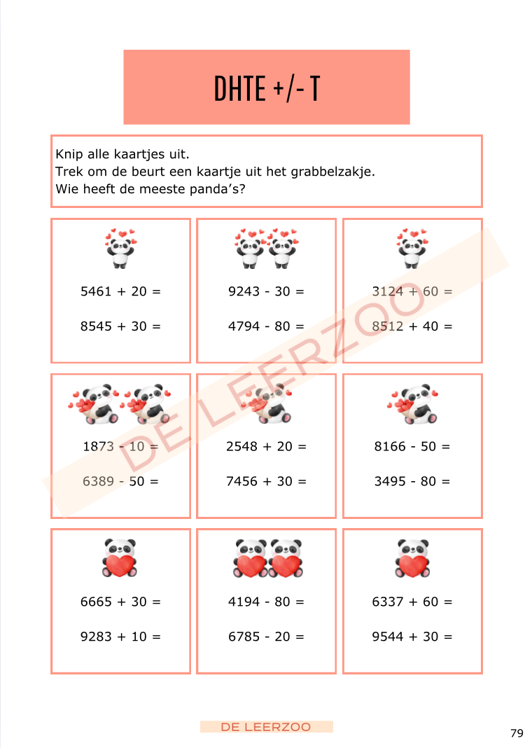 Rekenpanda: hoofdrekenen tot 10 000