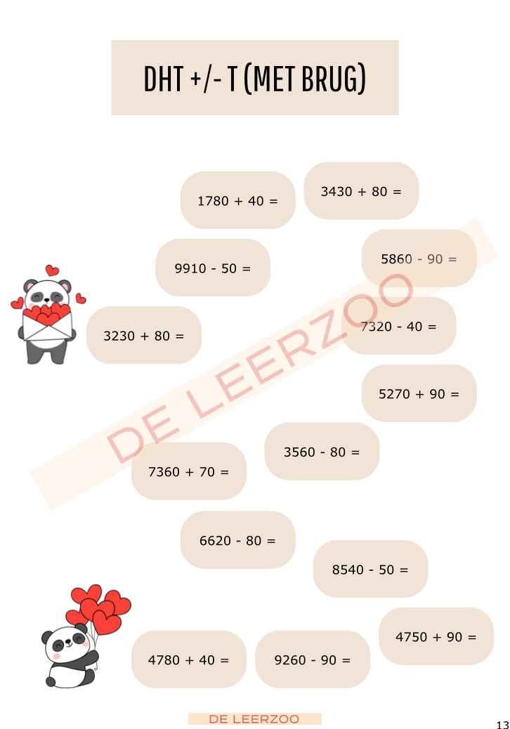 Rekenpanda: hoofdrekenen tot 10 000