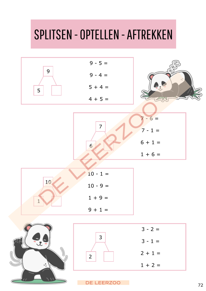 Rekenpanda: hoofdrekenen tot 20