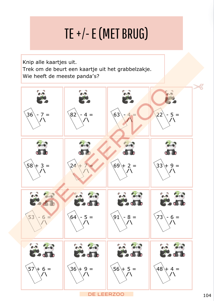 Rekenpanda: hoofdrekenen tot 100