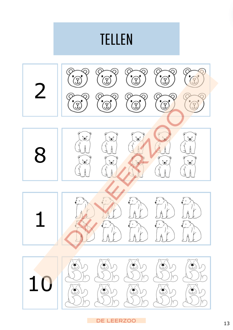 Leerbeer: voorschoolse vaardigheden