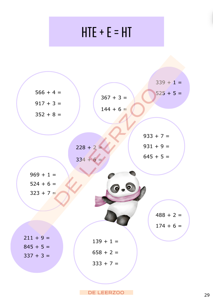 Rekenpanda: hoofdrekenen tot 1000