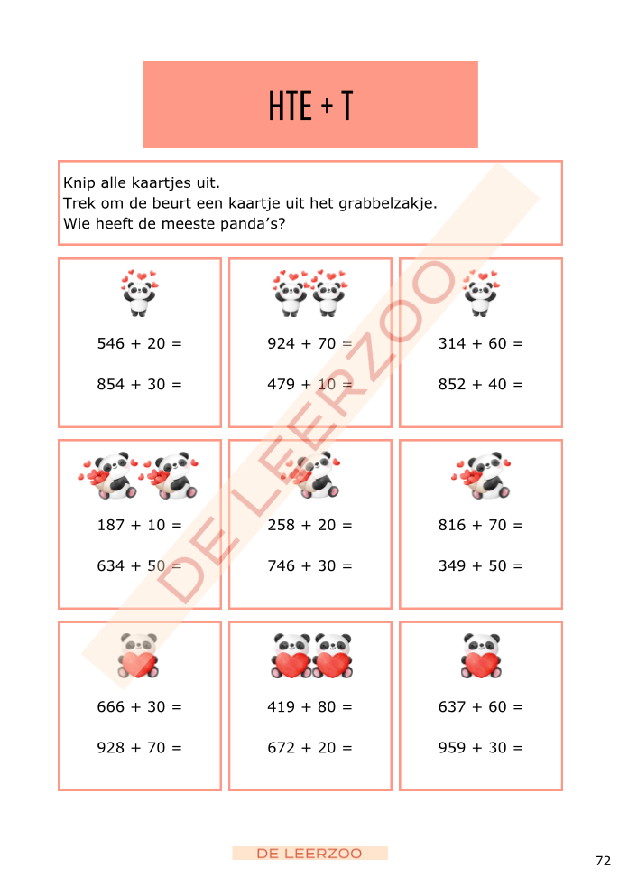Rekenpanda: hoofdrekenen tot 1000