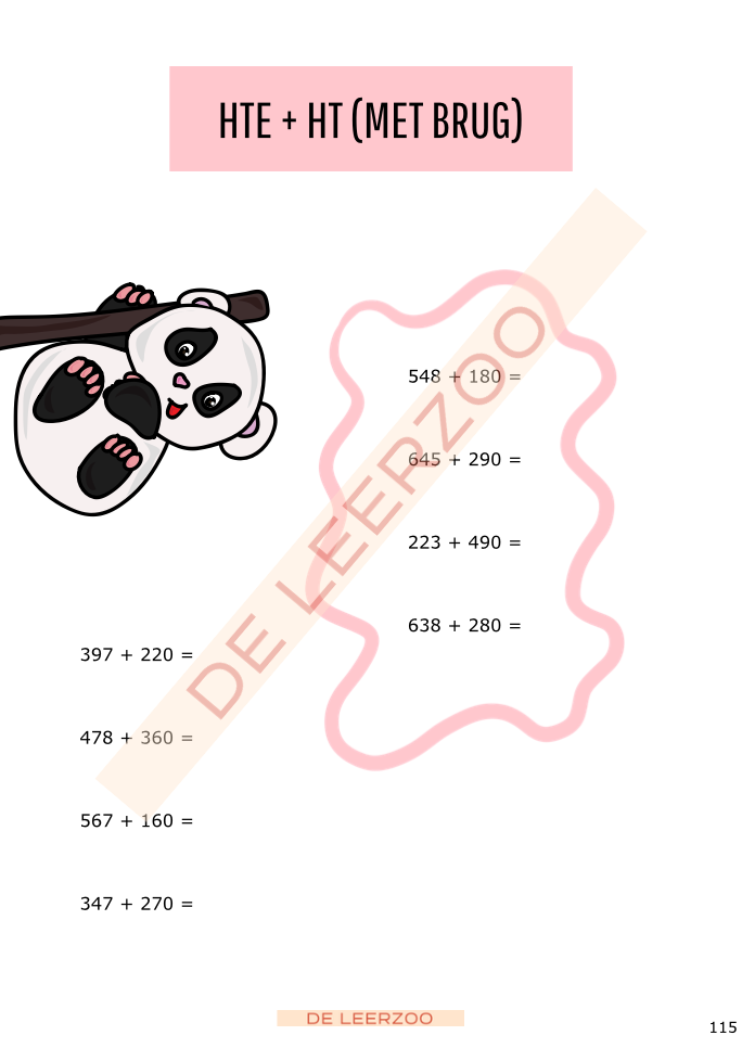 Rekenpanda: hoofdrekenen tot 1000