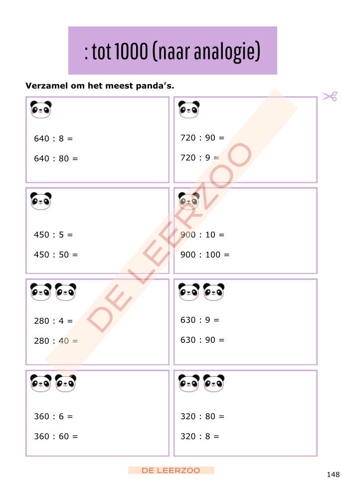 Rekenpanda: hoofdrekenen tot 1000