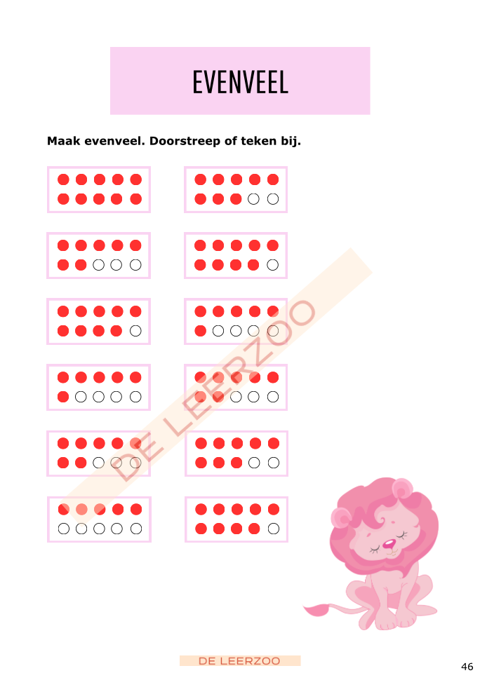 Rekenleeuw: getallenkennis tot 20 (IJSBERGREKENEN)