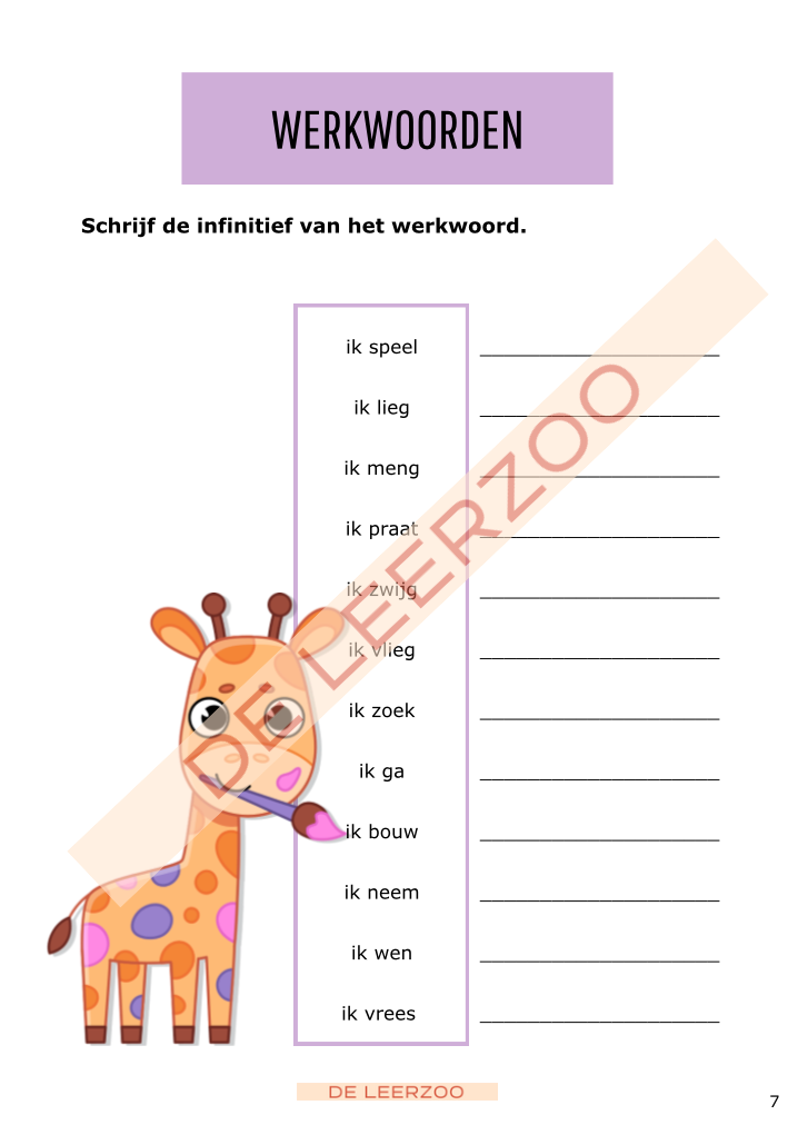 Taalgiraf 4e leerjaar