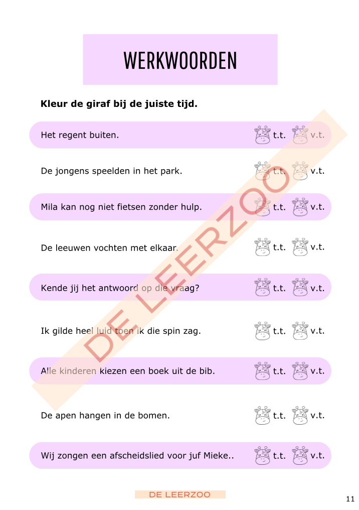 Taalgiraf 4e leerjaar