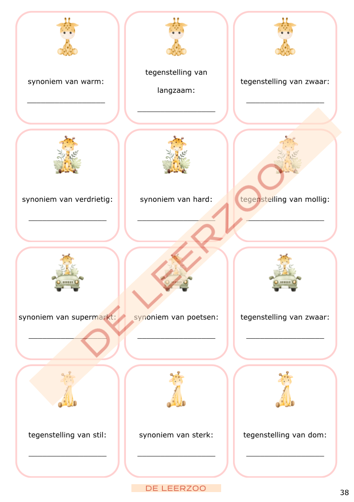Taalgiraf 4e leerjaar