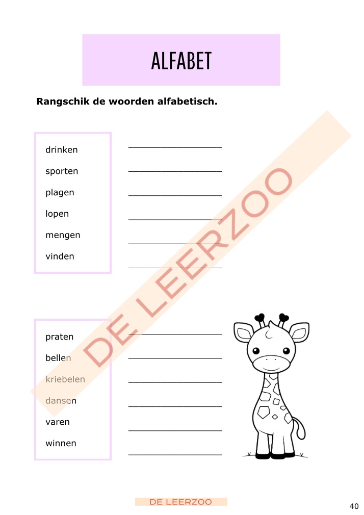 Taalgiraf 4e leerjaar