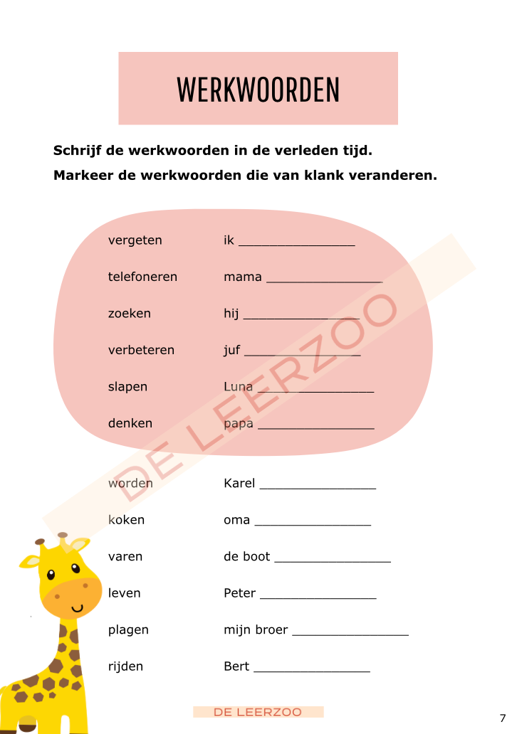 Taalgiraf 6e leerjaar