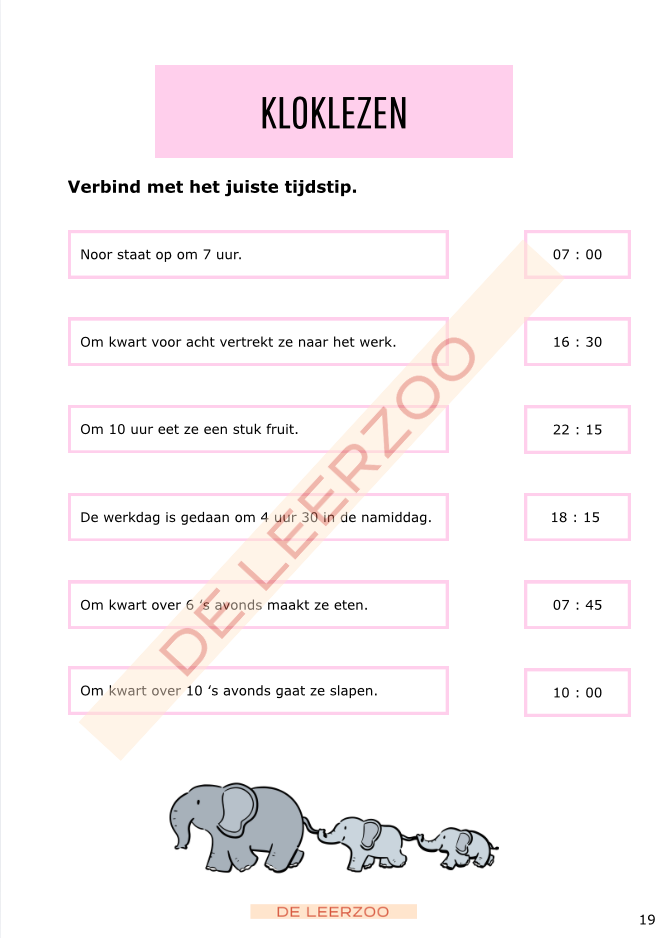 Rekenolifant: metend rekenen (tweede leerjaar/groep 4)