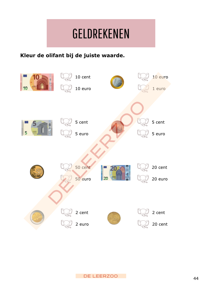 Rekenolifant: metend rekenen (tweede leerjaar/groep 4)