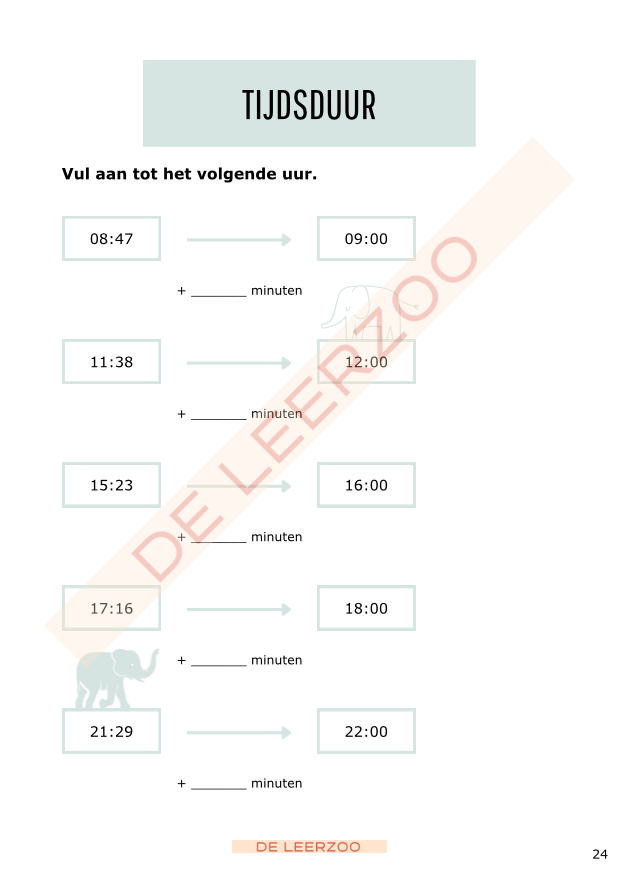 Rekenolifant: metend rekenen (derde leerjaar/groep 5)