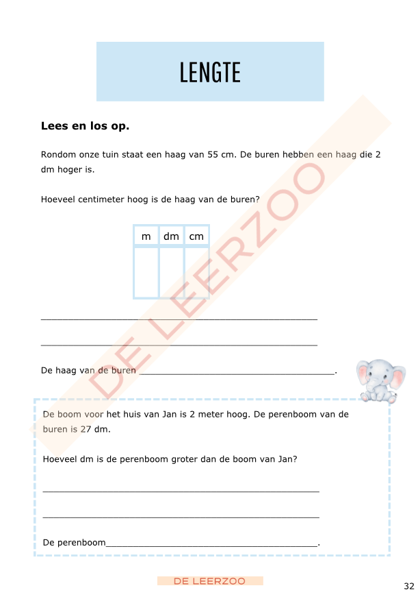 Rekenolifant: metend rekenen (derde leerjaar/groep 5)