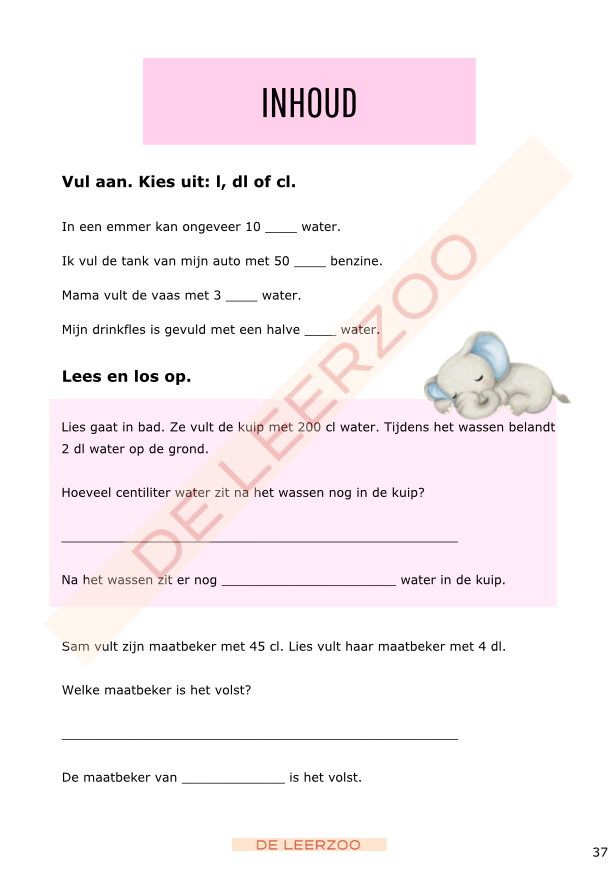 Rekenolifant: metend rekenen (derde leerjaar/groep 5)