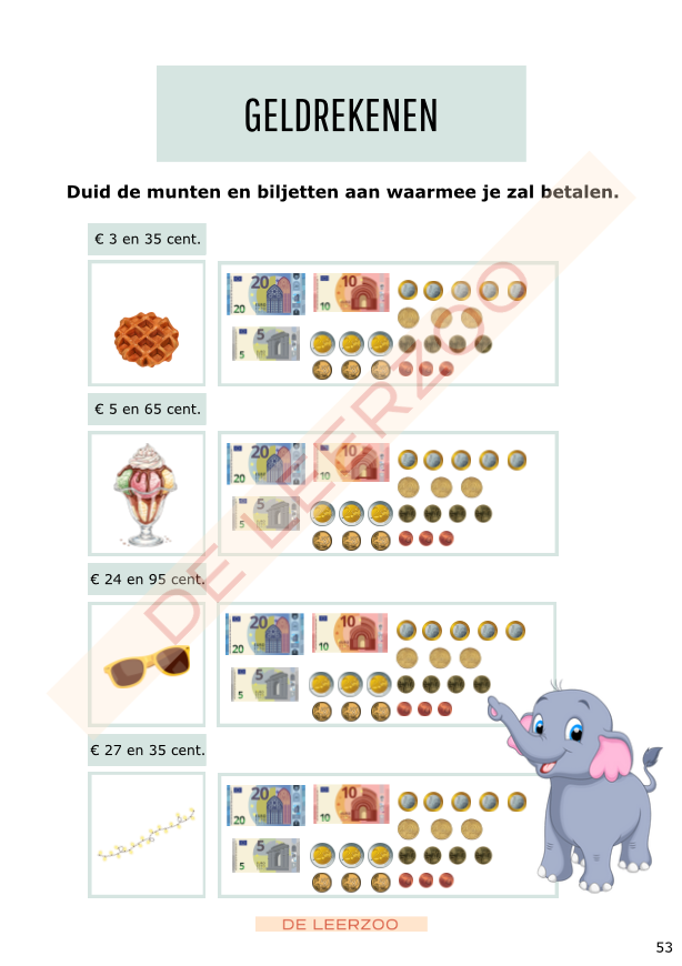 Rekenolifant: metend rekenen (derde leerjaar/groep 5)