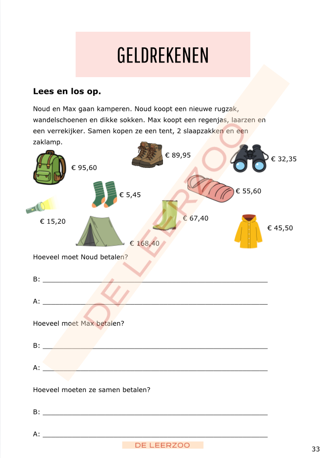 Rekenolifant: metend rekenen (vijfde leerjaar/groep 7)
