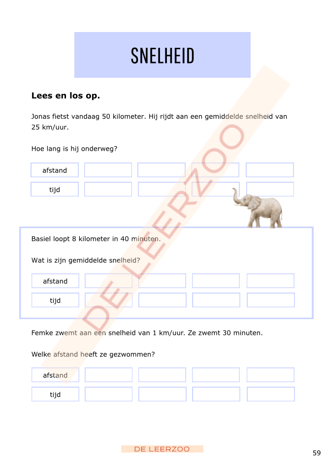 Rekenolifant: metend rekenen (1ste t.e.m. 6e leerjaar - groep 3 tot 8)