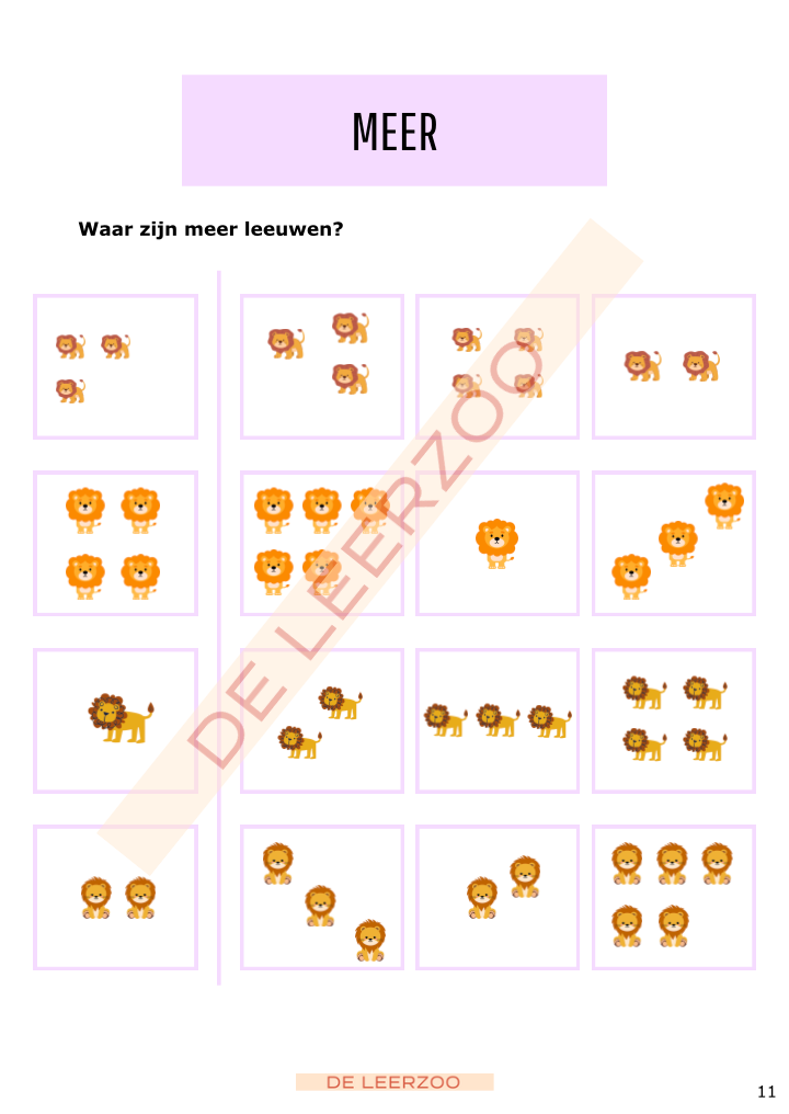 Rekenleeuw: getallenkennis tot 20