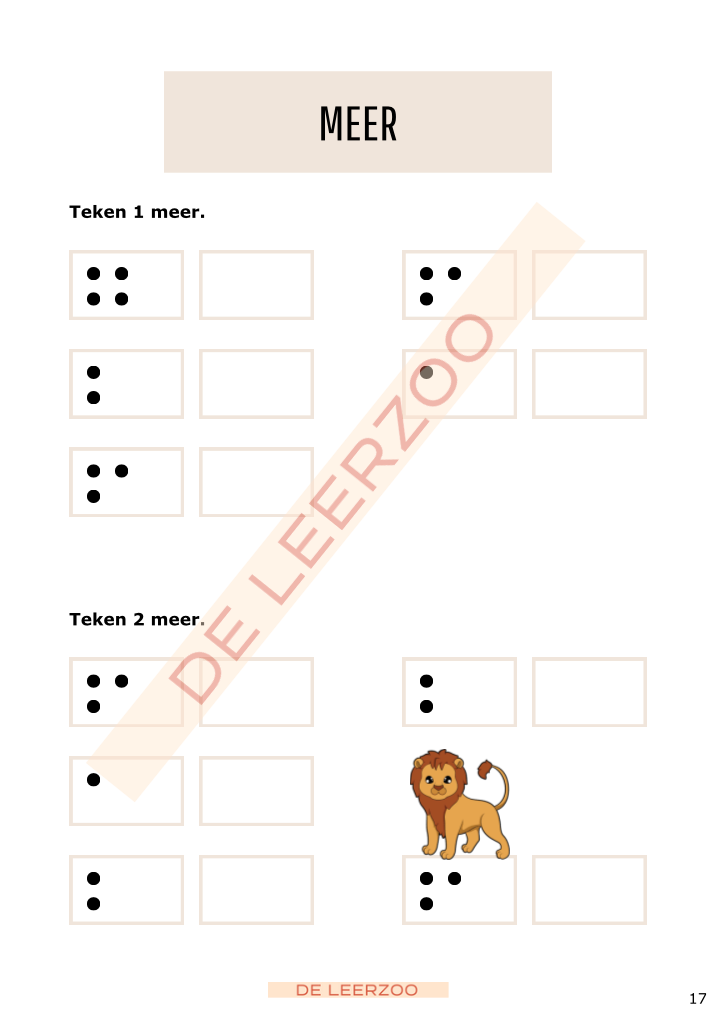 Rekenleeuw: getallenkennis tot 20