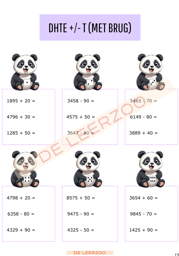 Rekenpanda: hoofdrekenen tot 10 000