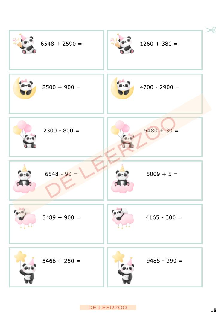 Rekenpanda: hoofdrekenen tot 10 000