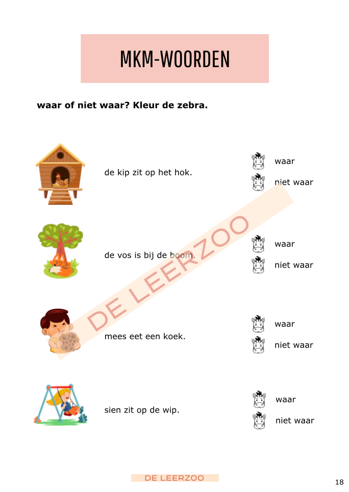 Leeszebra: eerste leerjaar