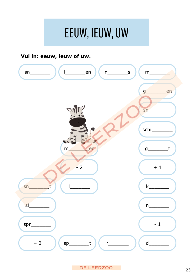 Leeszebra: tweede leerjaar