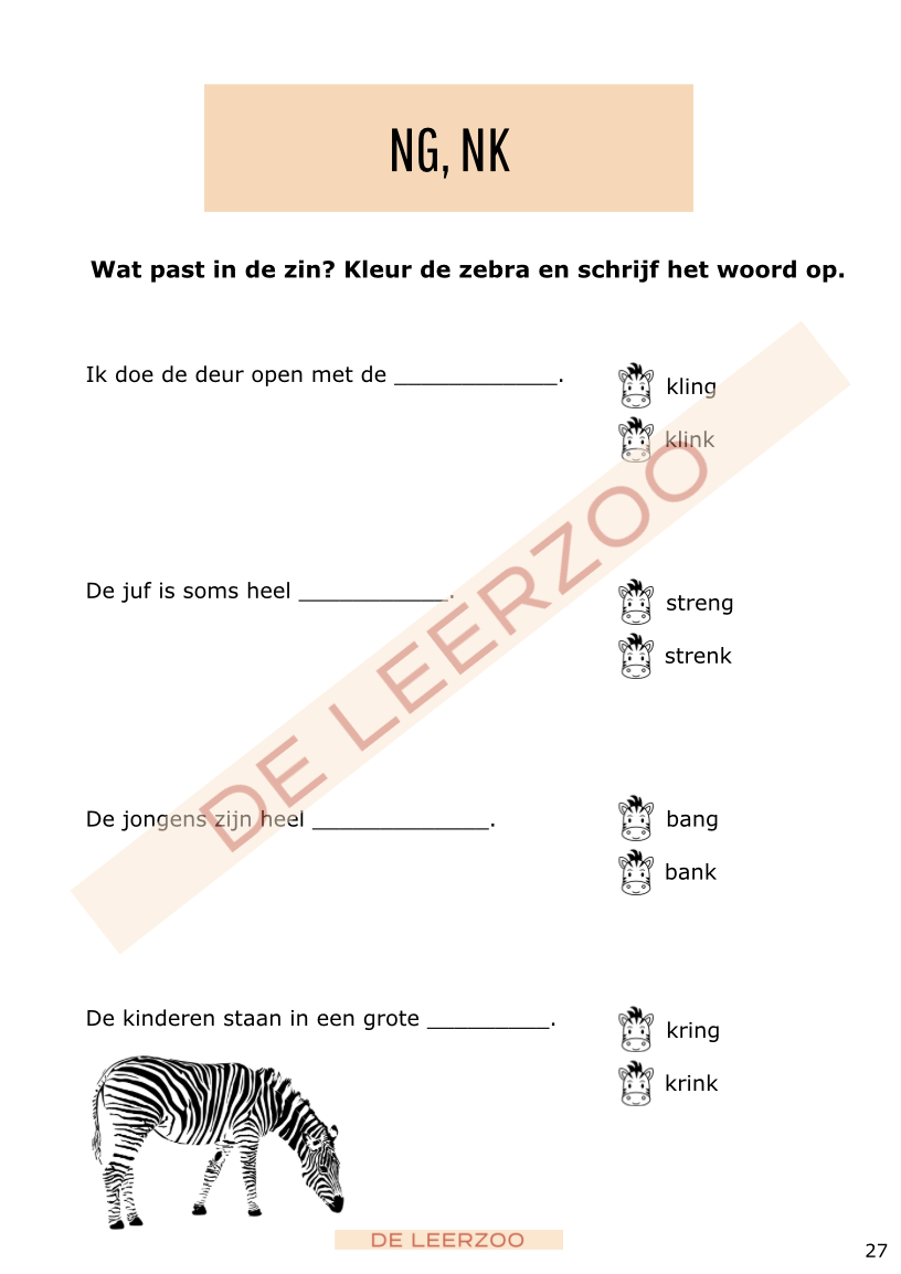 Leeszebra: tweede leerjaar