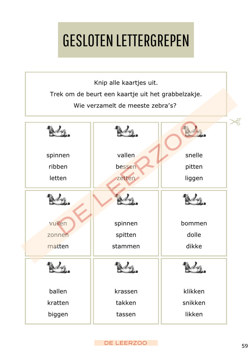 Leeszebra: tweede leerjaar