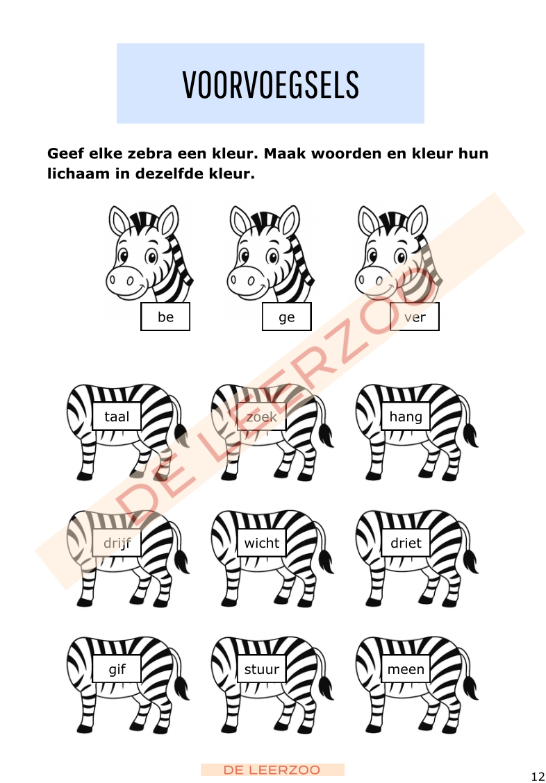 Leeszebra: tweede leerjaar