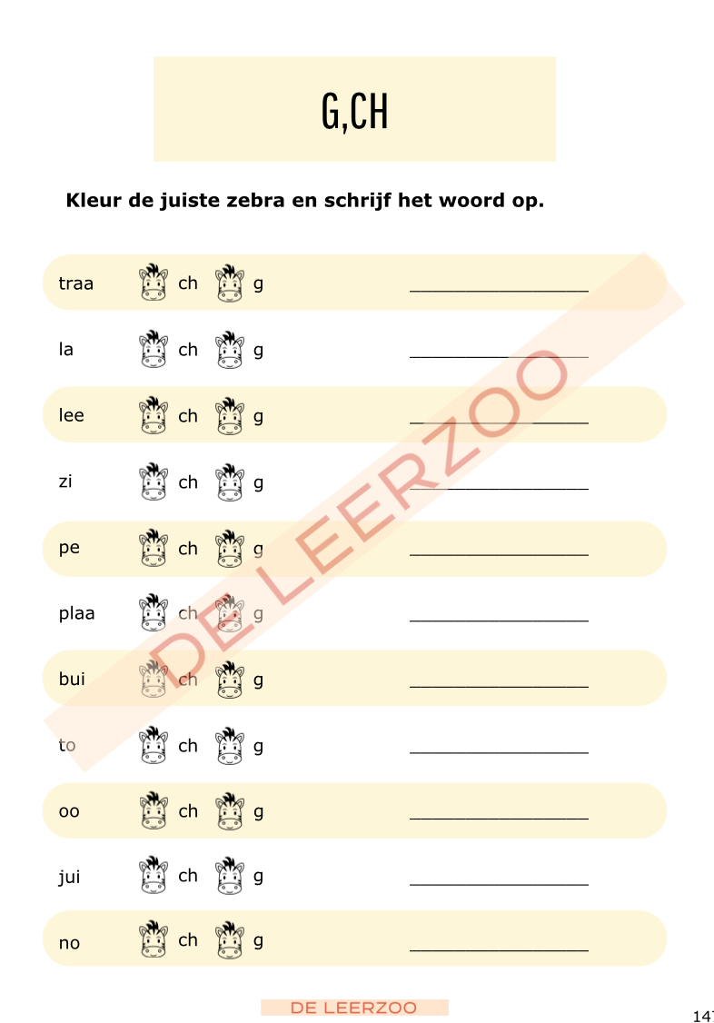 Leeszebra: tweede leerjaar