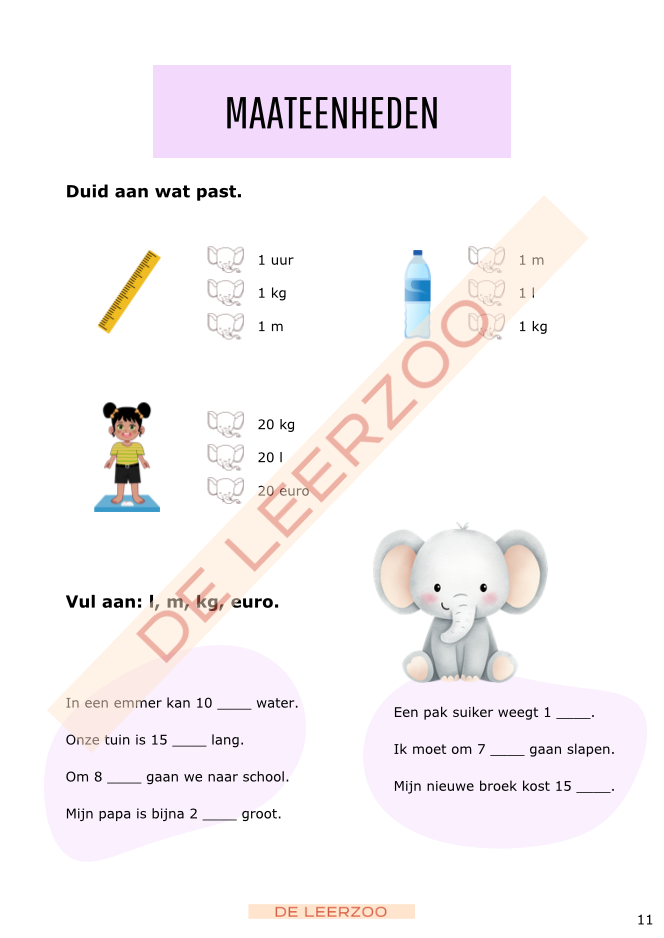 Rekenolifant: metend rekenen (eerste leerjaar/groep 3)