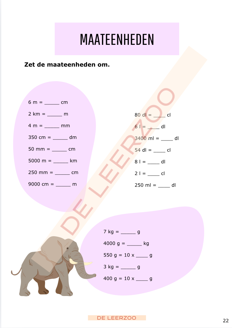 Rekenolifant: metend rekenen (vierde leerjaar/groep 6)