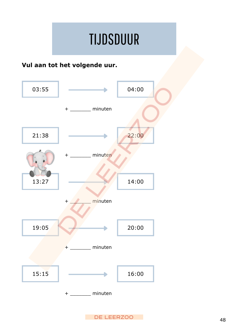 Rekenolifant: metend rekenen (vierde leerjaar/groep 6)