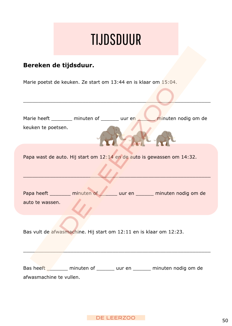 Rekenolifant: metend rekenen (vierde leerjaar/groep 6)