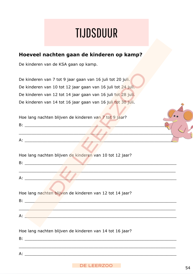 Rekenolifant: metend rekenen (1ste t.e.m. 6e leerjaar - groep 3 tot 8)