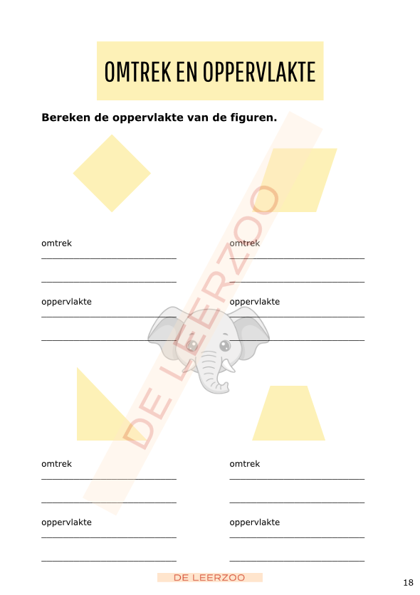 Rekenolifant: metend rekenen (zesde leerjaar/groep 8)