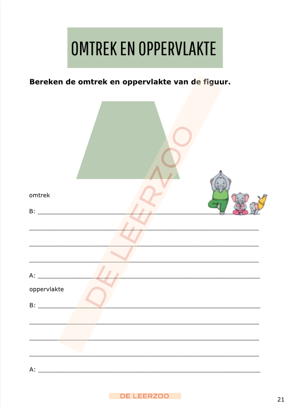Rekenolifant: metend rekenen (zesde leerjaar/groep 8)